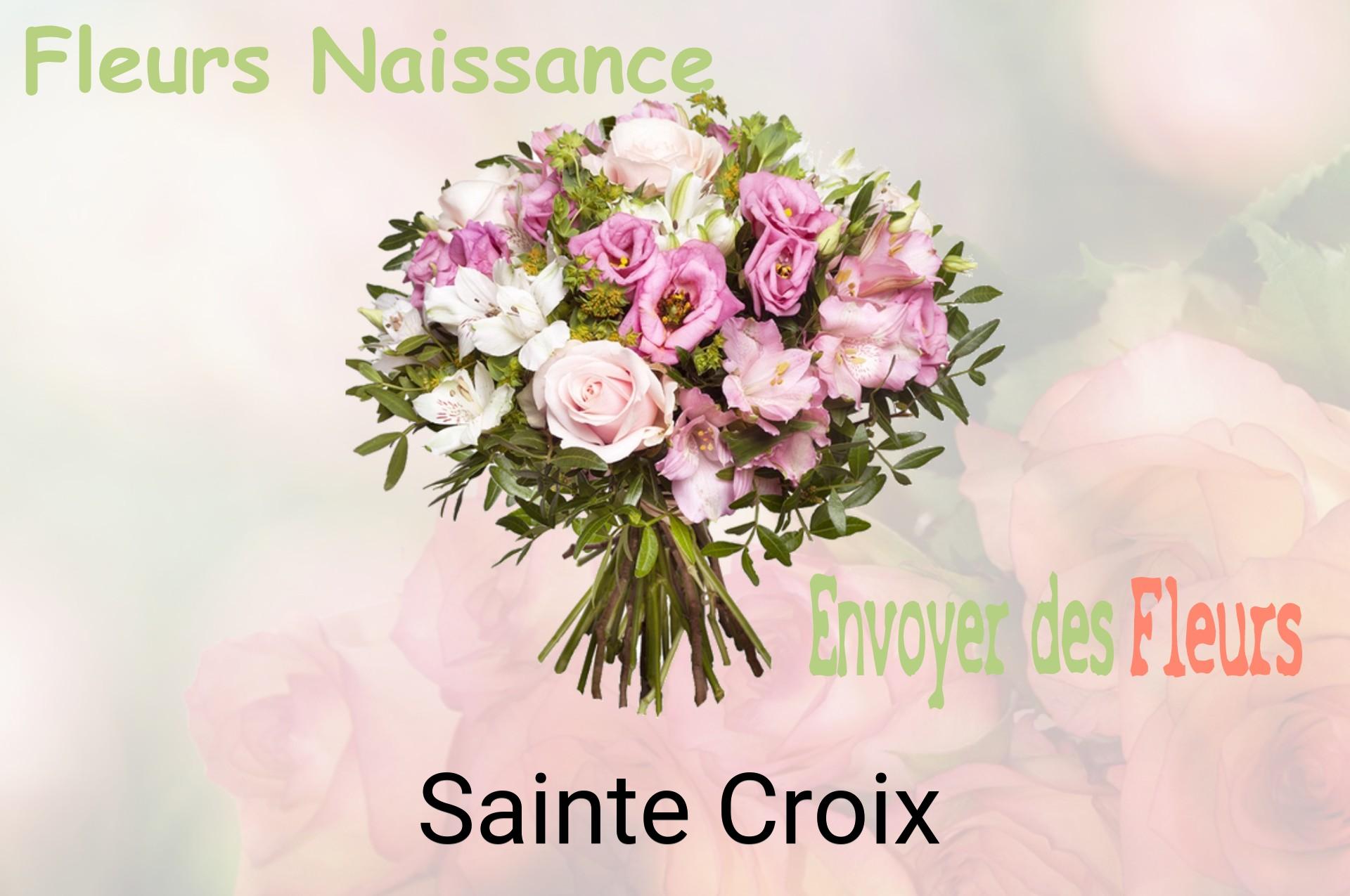 Bouquet de fleurs de naissance livré à Sainte-Croix